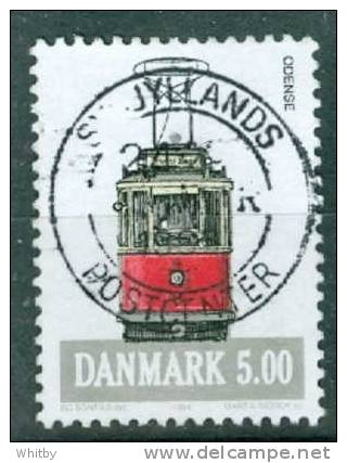 Denmark 1994  5k Odense Tram  Issue  #1008 - Oblitérés