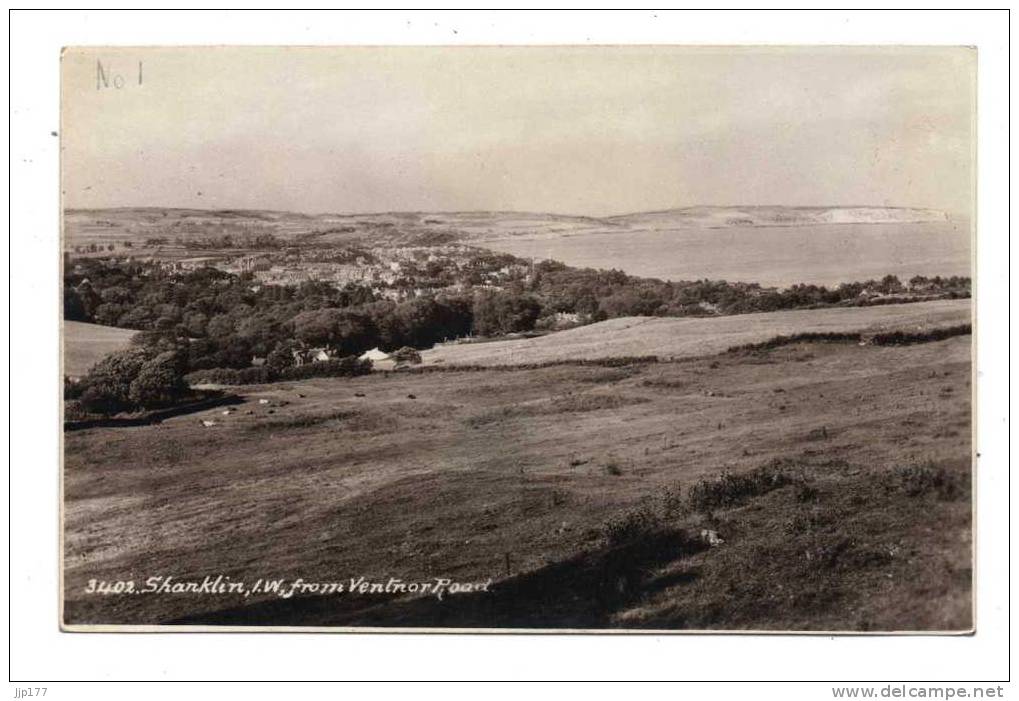 Isle Ile Of Wight Shanklin Vue From Ventnor Road Real Photo Sunshiune Serie Photo E A Sweetman - Sonstige & Ohne Zuordnung