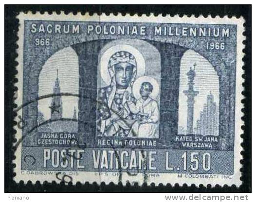 PIA - VAT. - 1966 : Millenario Della Conversione Della Polonia - (SAS 437) - Used Stamps