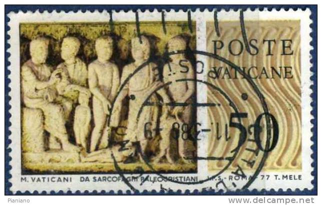 PIA - VAT. - 1977 : Musei Vaticani : I Sarcofaghi - (SAS  626) - Used Stamps