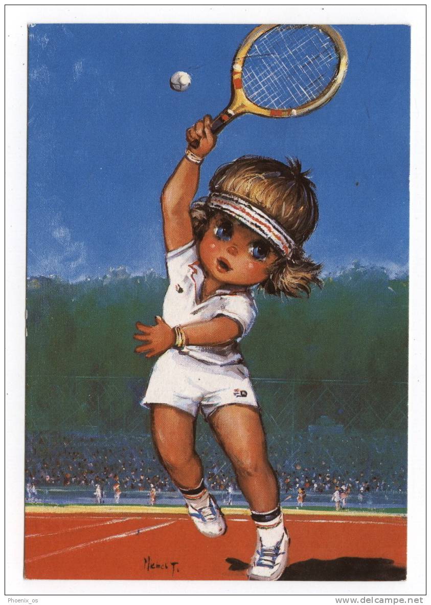 TENNIS - Motiv Postcard, 1984 - Tennis