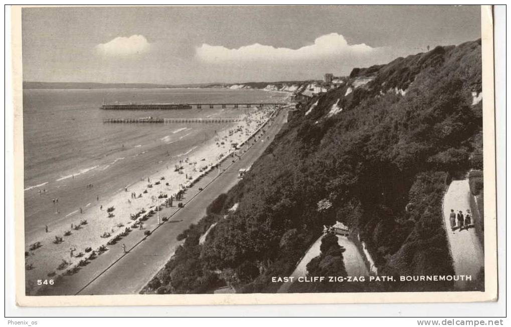 UNITED KINGDOM - ENGLAND - BOURNEMOUTH, Beach, 1956 - Bournemouth (desde 1972)