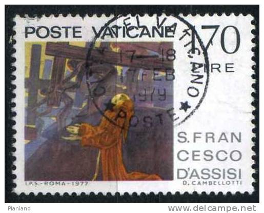 PIA - VAT - 1977 : 750° Anniversario Della Morte Di San Francesco - (SAS 611) - Used Stamps