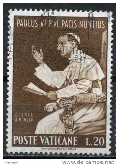 PIA - VAT - 1965 : Viaggio Di Paolo VI° All´ ONU - (SAS 416) - Used Stamps