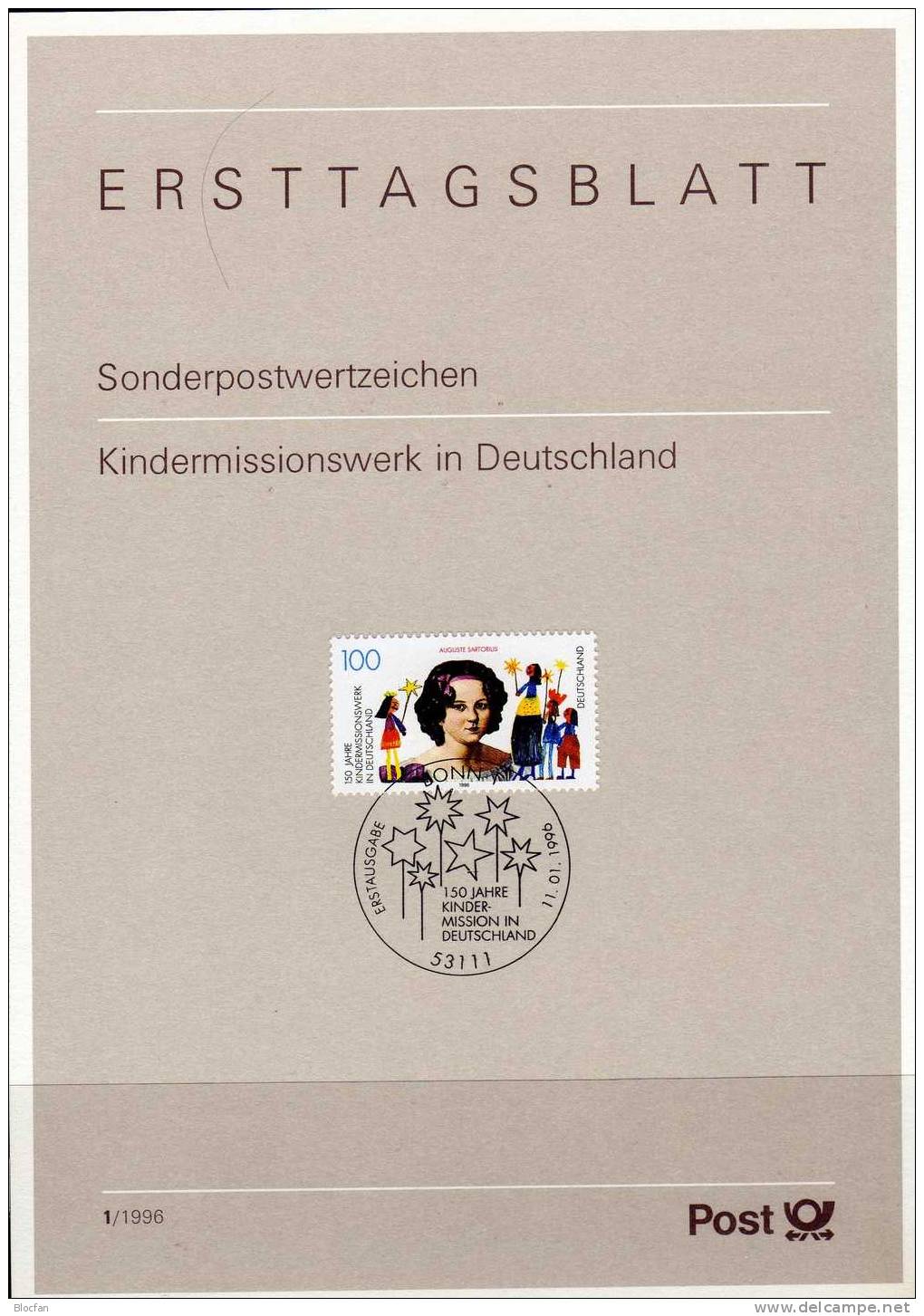 ETB Jahrgang 1996 BRD 1834-1894 SST 98€ Kinder-Mission Bis Völkerrecht+ Post Album - Andere & Zonder Classificatie