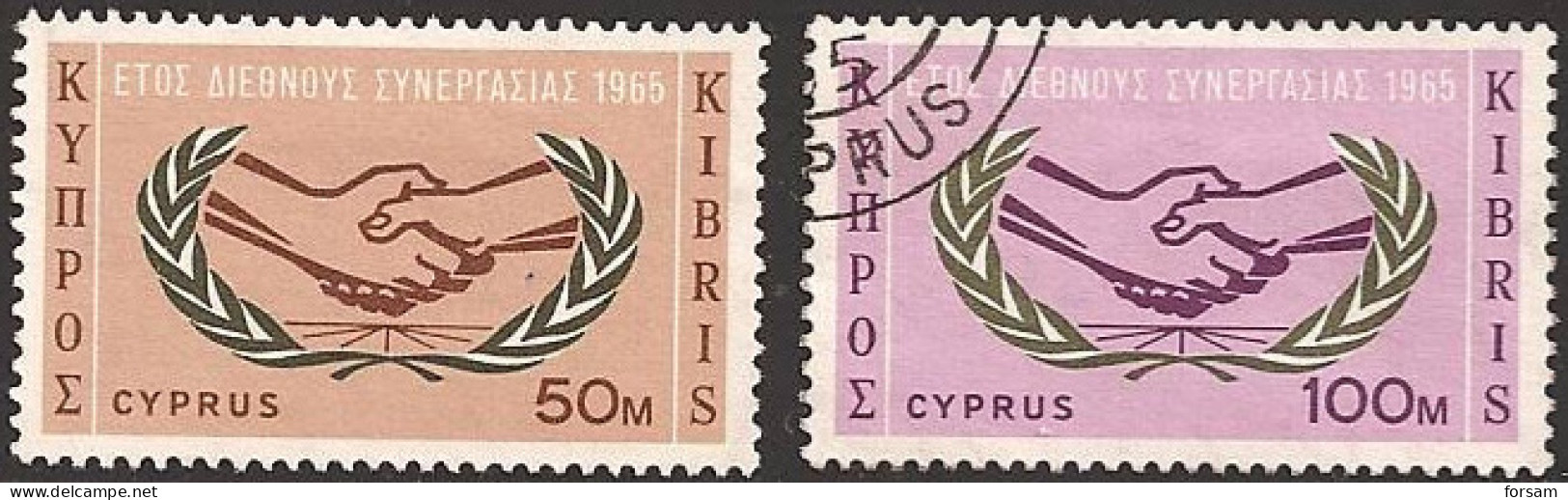CYPRUS..1965..Michel # 256-257...used. - Gebruikt