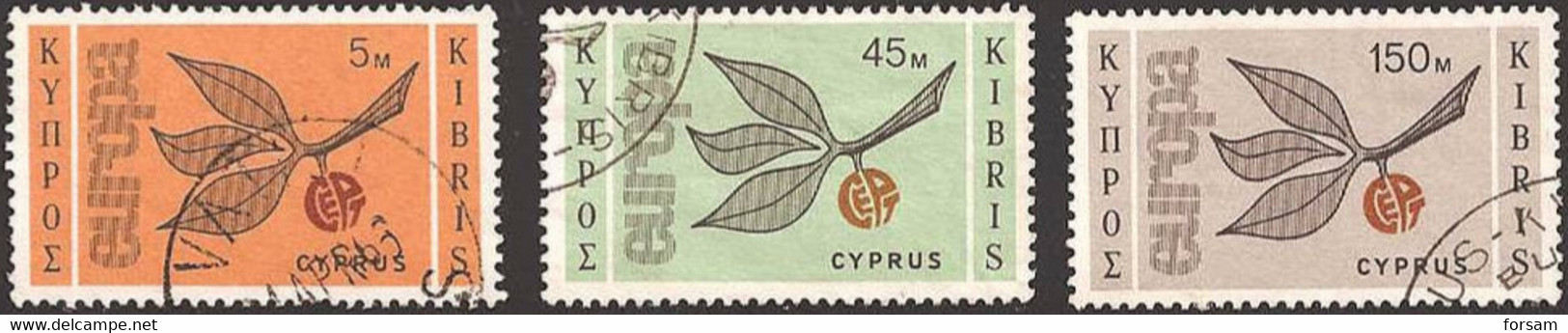 CYPRUS..1965..Michel # 258-260...used. - Gebraucht