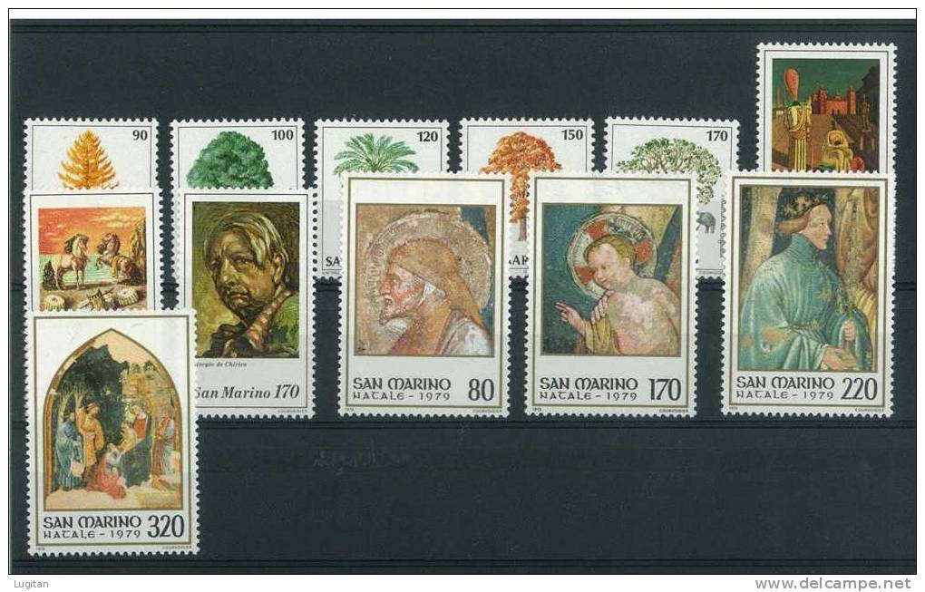 Filatelia: Repubblica Di San Marino Annata 1979 - 33 Valori - Annata Nuova MNH - Super Offerta - Irripetibile - Unused Stamps