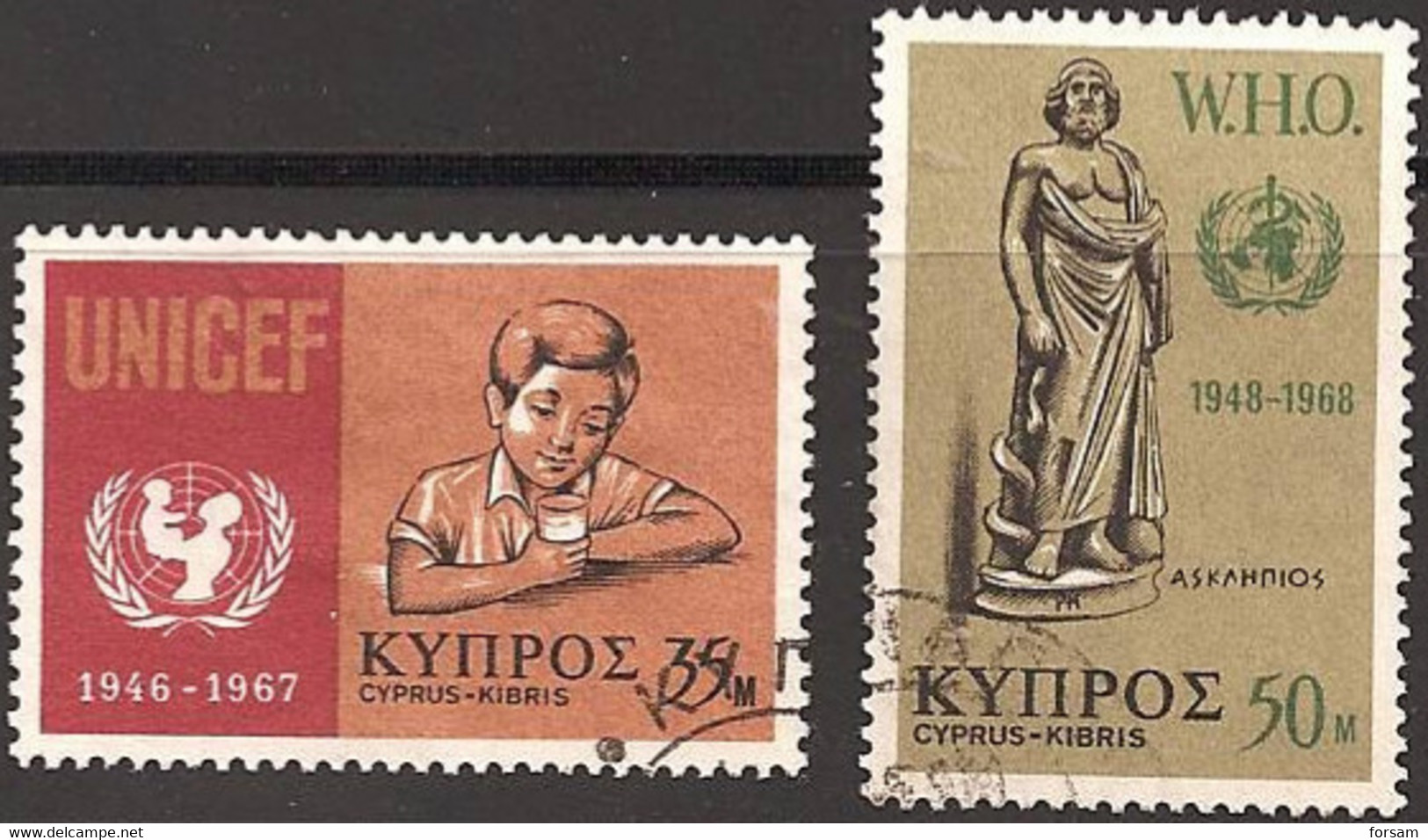 CYPRUS..1968..Michel # 310-311...used. - Used Stamps