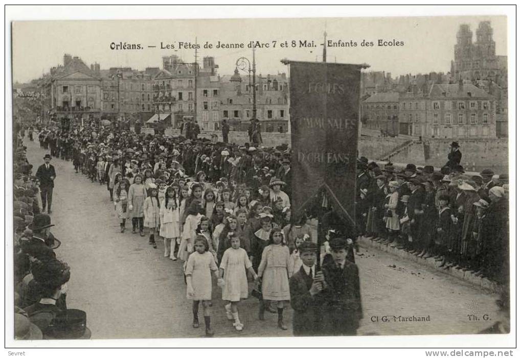 ORLEANS -  Fêtes De Jeanne D´Arc. 7 Et 8 Mai. Enfants Des Ecoles. - Orleans