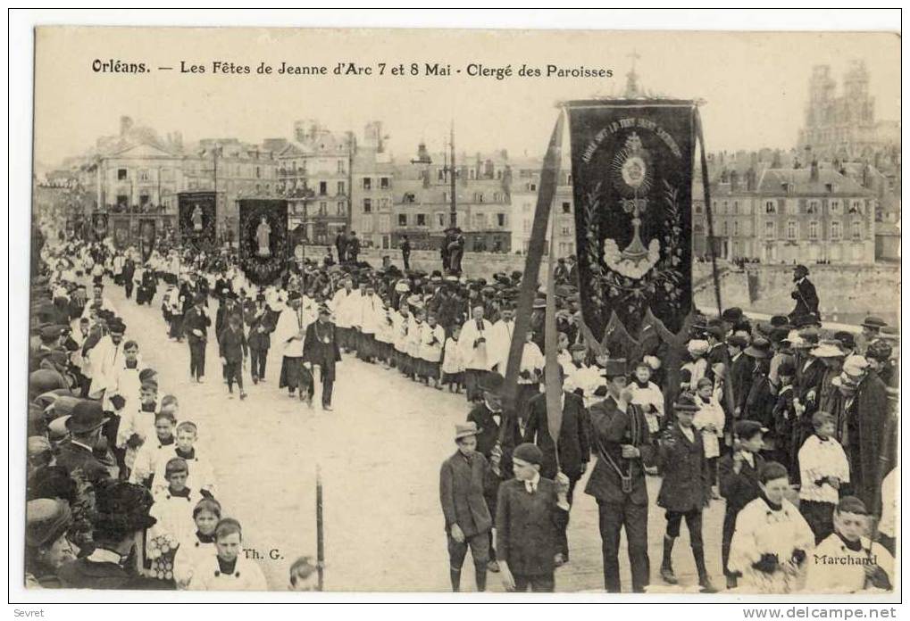 ORLEANS -  Fêtes De Jeanne D´Arc. 7 Et 8 Mai. Clergé Des Paroisses. - Orleans