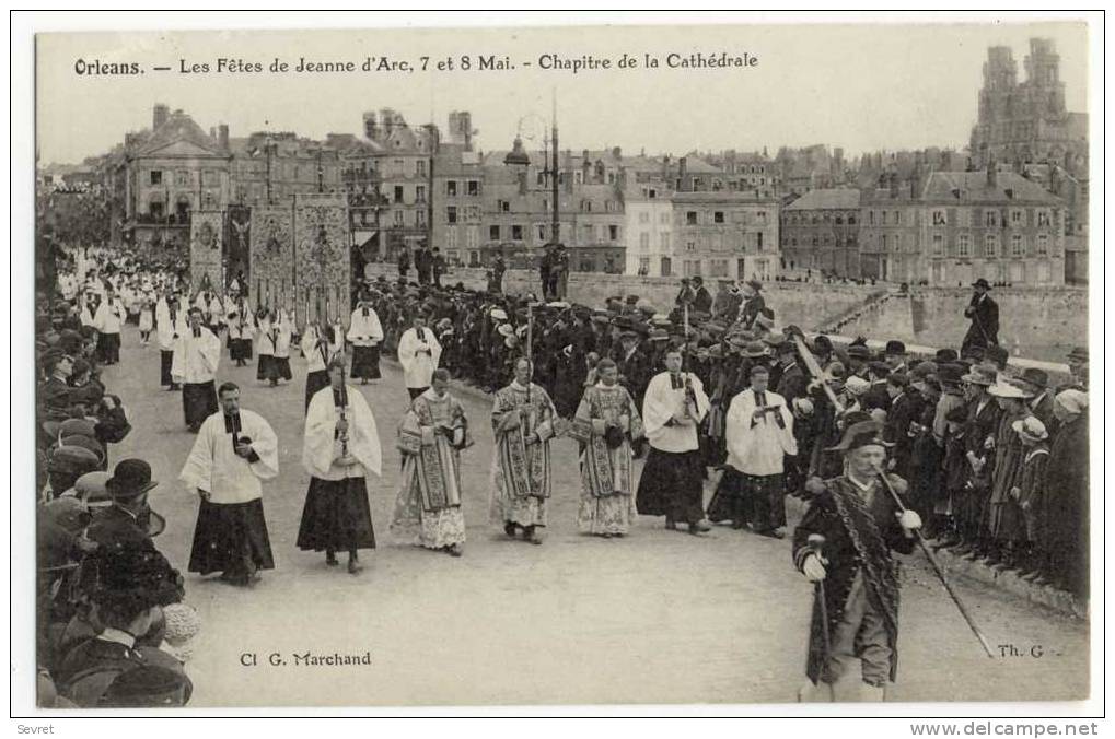 ORLEANS -  Fêtes De Jeanne D´Arc. 7 Et 8 Mai . Chapitre De La Cathédrale. - Orleans