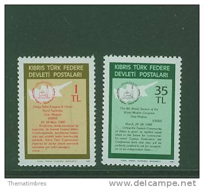 CHT0028 Solidarite Islamique Avec Chypre Turc 85 à 86 Chypre Turc 1981 Neuf ** - Unused Stamps