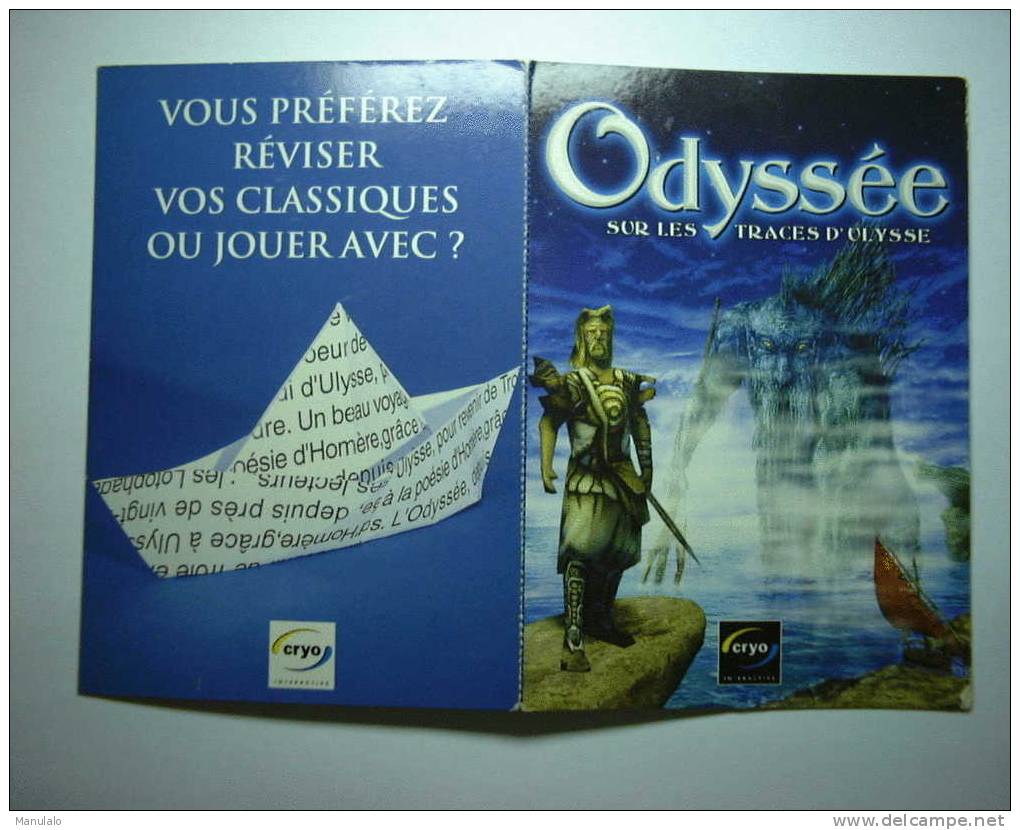 Carte Publicitaire - Odyssée Sur Les Traces D'ulysse - Cryo - Werbepostkarten