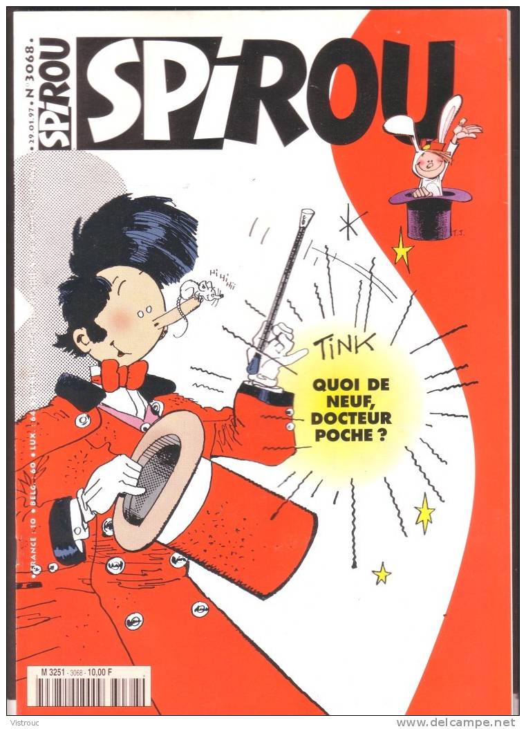 SPIROU N° 3068  - Couverture "docteur POCHE" - Année 1997. - Spirou Magazine