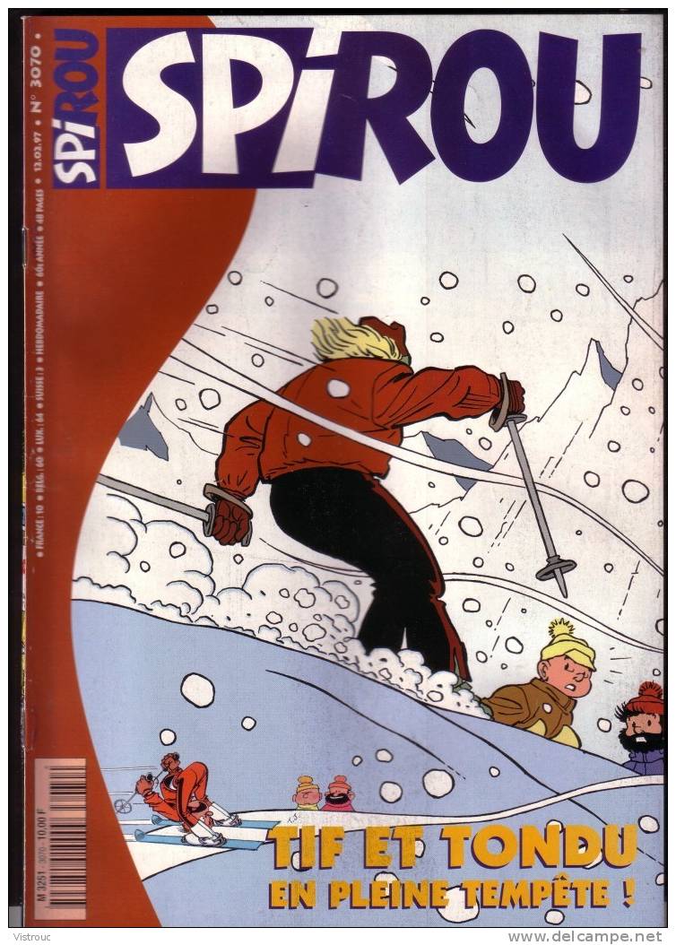 SPIROU N° 3070 - Couverture "TIF & TONDU" De WILL - Année 1997. - Spirou Magazine