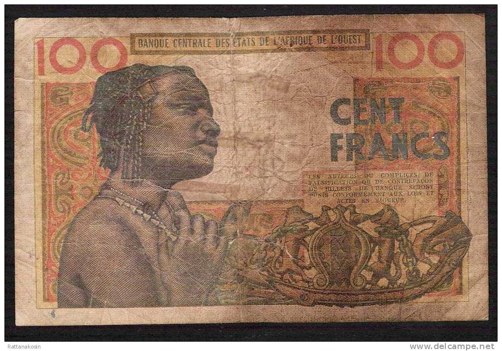 WAS  BURKINA FASO HAUTE VOLTA  P301Ca 100  FRANCS  1961   Signature 1  FINE - Burkina Faso