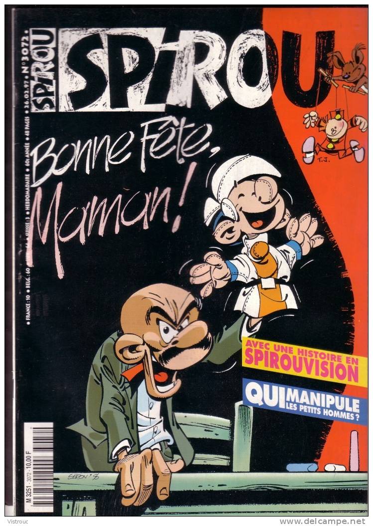 SPIROU N° 3072 - Couverture "PETITS HOMMES" De SERON - Année 1997. - Spirou Magazine