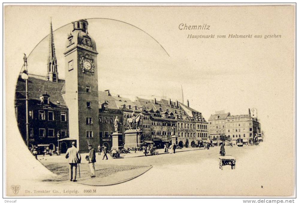 Chemnitz, Hauptmarkt Vom Holzmarkt Aus Gesehen, Chemnitz, Germany, Deutschland - Chemnitz