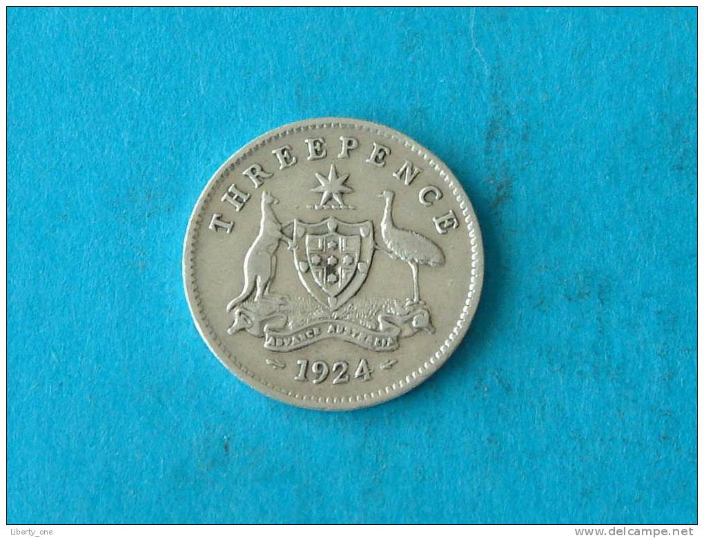 1924 - 3 PENCE / KM 24 ( Details See Photo ) ! - Other & Unclassified