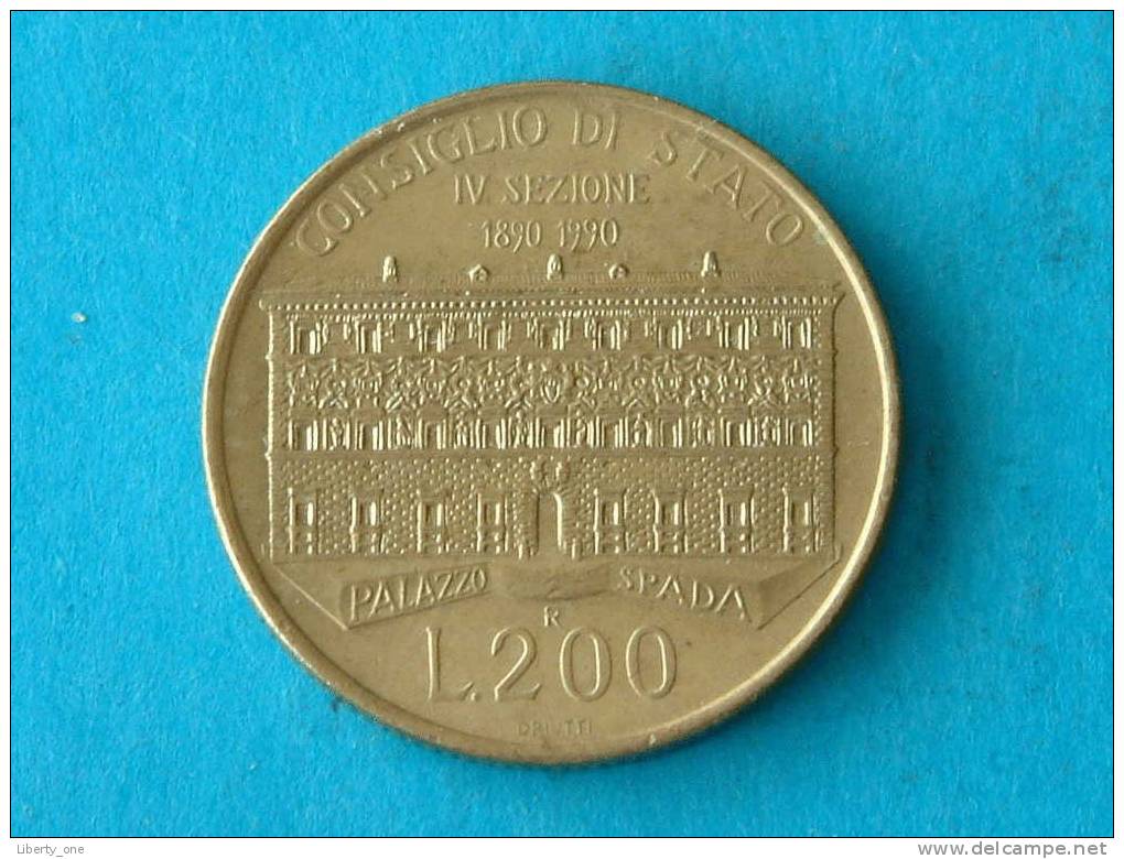 1990 - 200 LIRE / KM 135 ( Details See Photo ) ! - 200 Lire