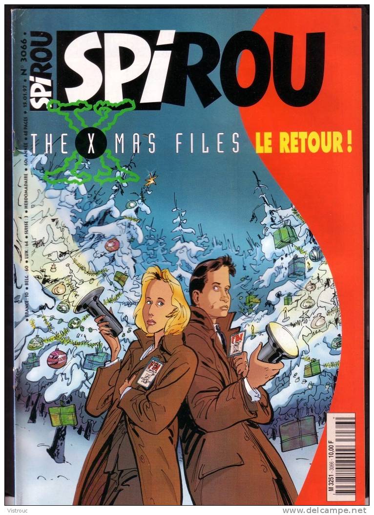 SPIROU N° 3066 - Couverture "THE X MAS FILES"  - Année 1997. - Spirou Magazine