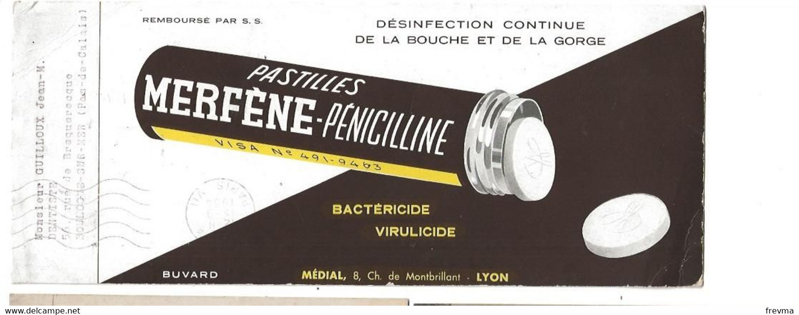 Buvard Merfene Penicilline Pastilles - Droguerías