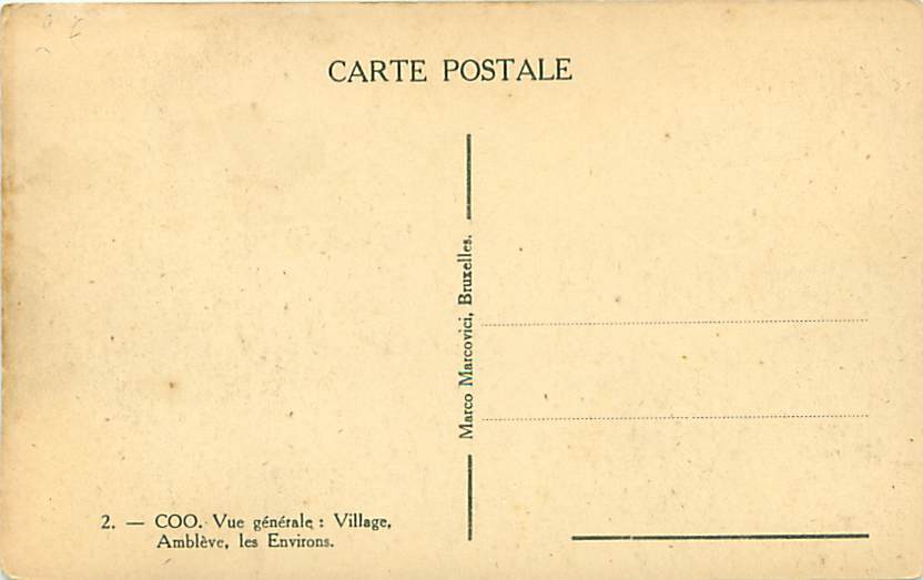 COO - Vue Générale : Village, Amblève, Les Environs (Marco Marcovici, N° 2) - Trois-Ponts