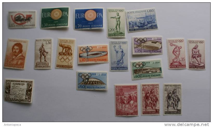 Italy Republic 1960Complete Year MNH - Lotti E Collezioni