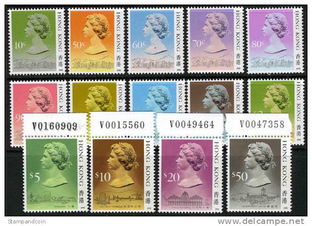 Hong Kong #490a-504a Mint Never Hinged Set From 1988 - Nuevos