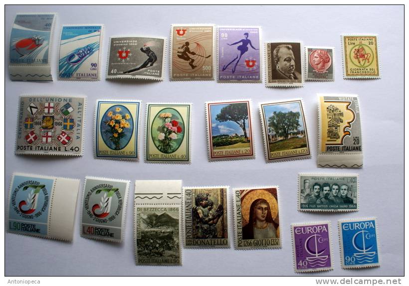 Italy Republic 1966 Complete Year MNH - Collections