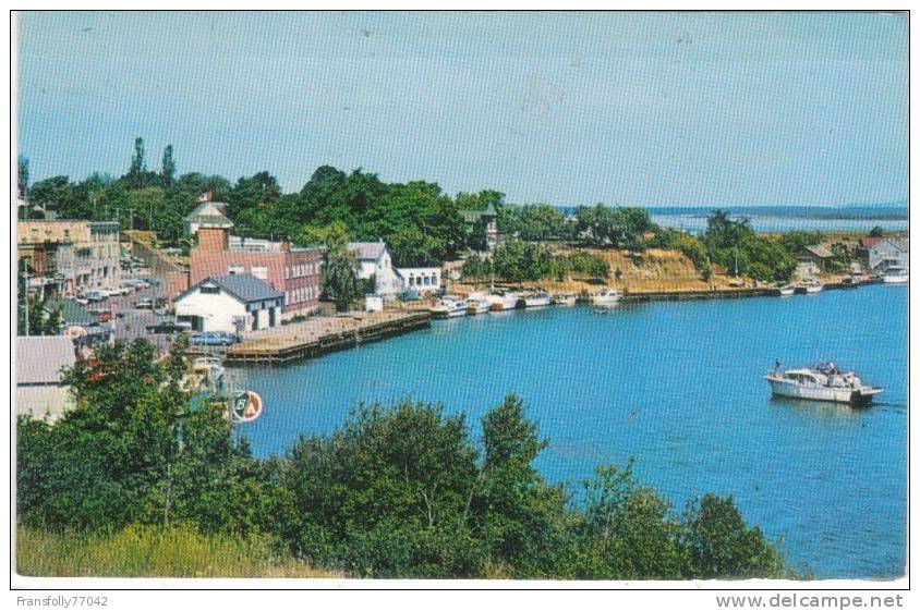 CANADA - ONTARIO - LITTLE CURRENT - MANITOULIN ISLAND - BUSINESS SECTION AND HARBOUR - 1972 - Autres & Non Classés