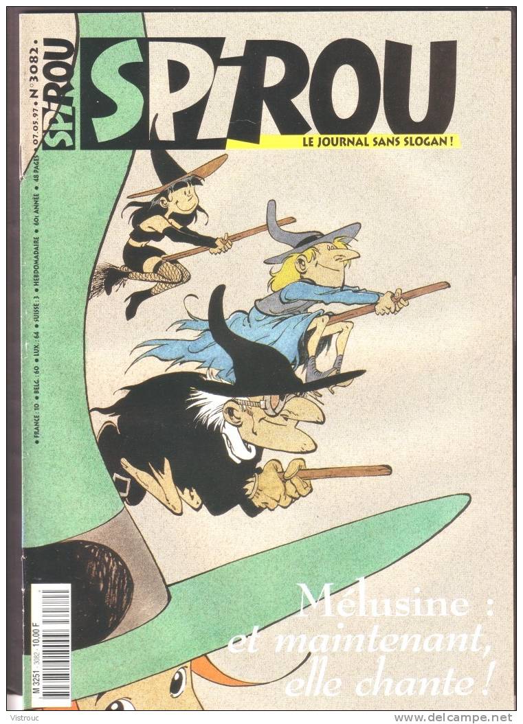 SPIROU N° 3082 - Couverture " MELUSINE " -  Année 1997 . - Spirou Magazine