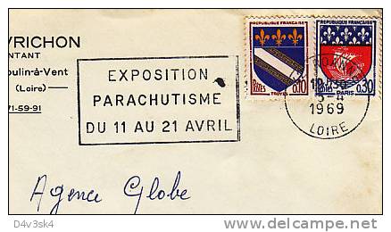 1969 France 42 Loire Roanne Parachutisme Parachuting Parachute Paratroopers Para Parachutiste Paracadutisti Paracadutism - Fallschirmspringen