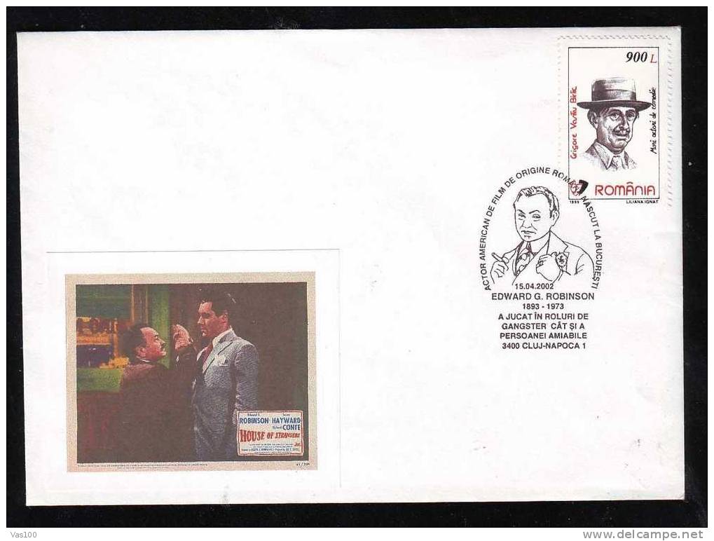 Cover  With Film Movie,actor EDWARD G.ROBINSON United States,2002,PMK,Cluj-Napoca,rare . - Acteurs