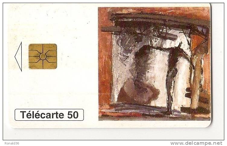 Télécarte 50 Tableau être Constructeur En 1995 Mohamed Kacimi Fondation Colas Tirage 2800 Ex - Unclassified