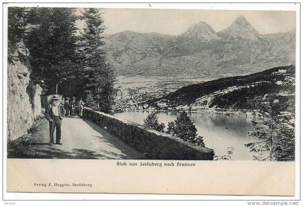 15007  -   Blick   Von    Seelisberg     Nach   Brunnen - Seelisberg