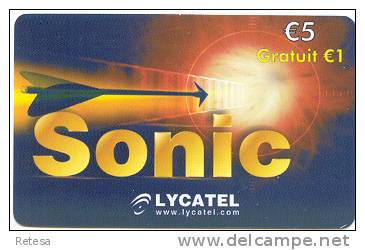 BELGIE  1 TELEFOONKAART SONIC - Zonder Chip