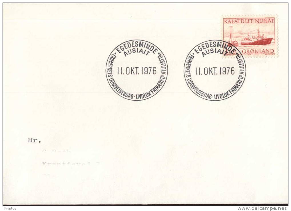 Greenland 1976 FDC Transport Of Mail - 2 Covers - FDC