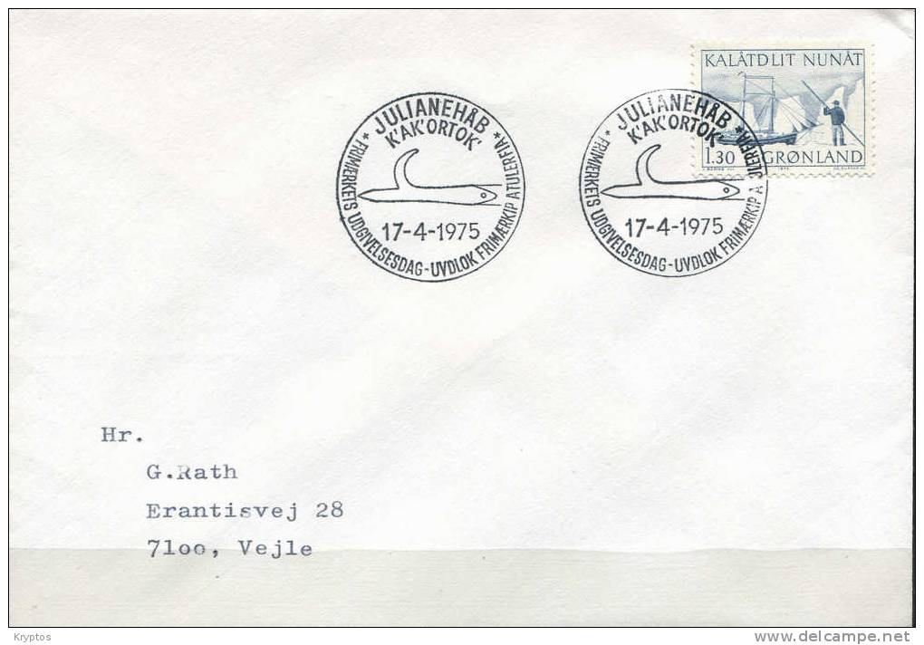 Greenland 1975 FDC Transport Of Mail - FDC