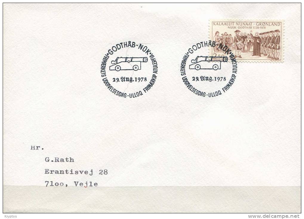 Greenland 1978 FDC Nuuk 250 Years - FDC