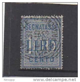 Italy-1903  Postage Due 100 Lire Blue  Used - Taxe