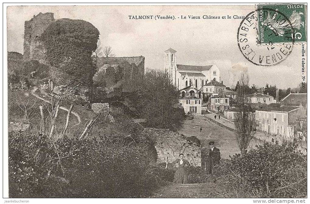 C . P . A   ( TALMONT    " Le Vieux   Château    " Belle Carte   ) - Talmont Saint Hilaire