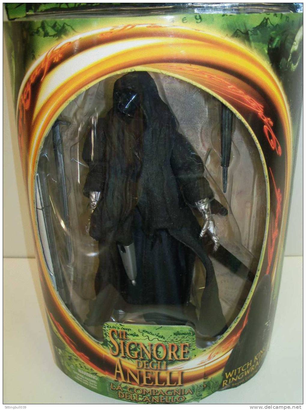 LE SEIGNEUR DES ANNEAUX. Figurine Italienne, Articulée, WITCH KING RINGWRAITH, Le Roi Sorcier. TOY BIZ 2001. - Lord Of The Rings