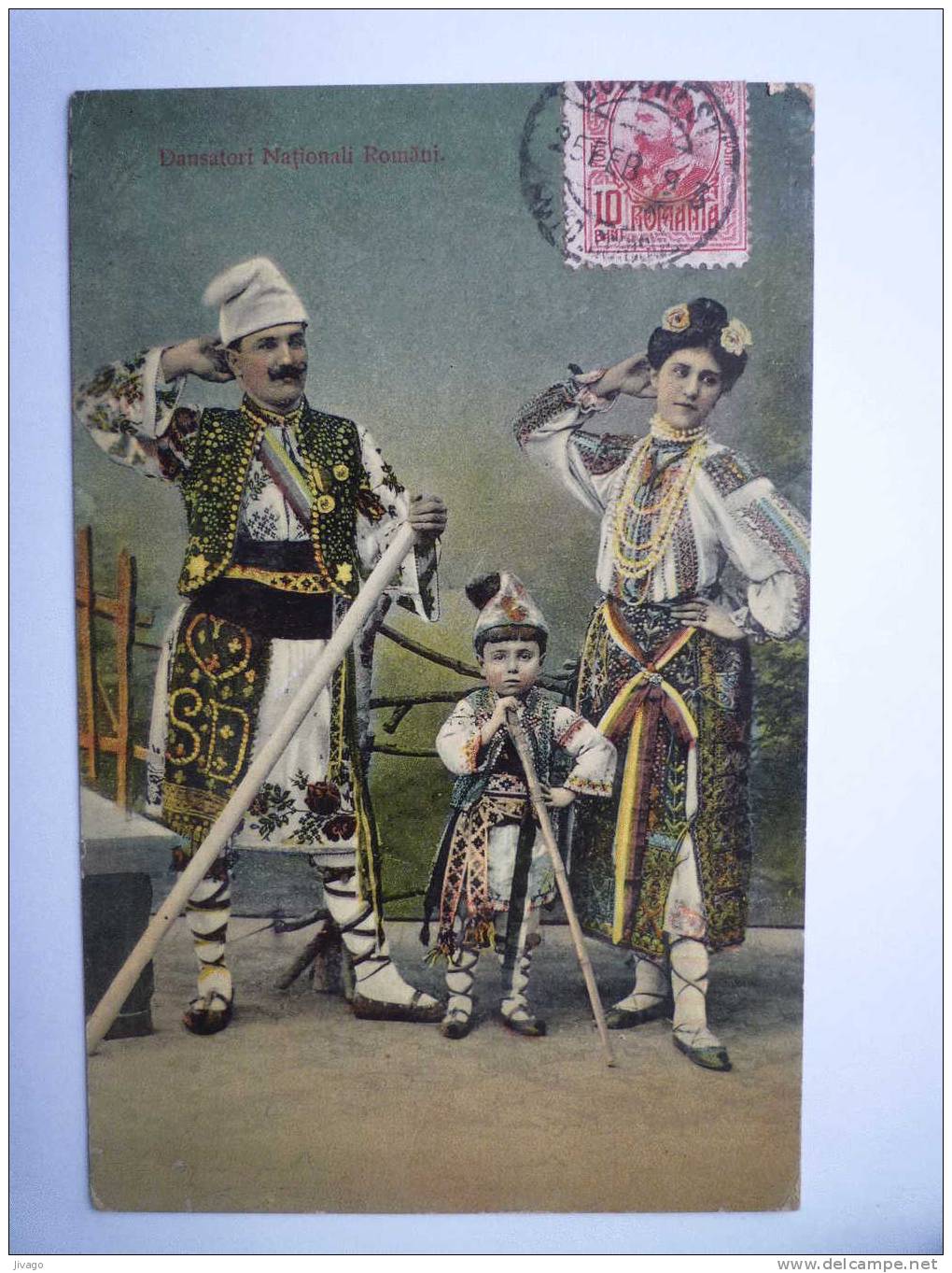 ROUMANIE  :  Dansatori Nationali Romani  -  Jolie Carte Couleur - Romania