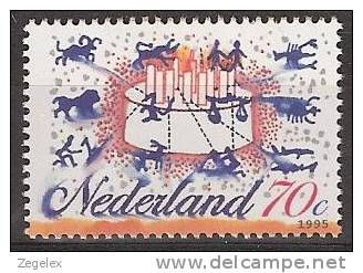 "1995 Plaatfout NVPH 1646P Error, Variété, Abart, Variedade ""2 Dots Above A"" Postfris/MNH/**" - Errors & Oddities