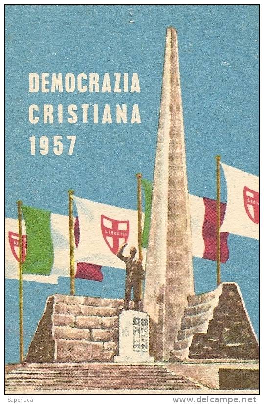 A-tessera Democrazia Cristiana 1957 - Partis Politiques & élections