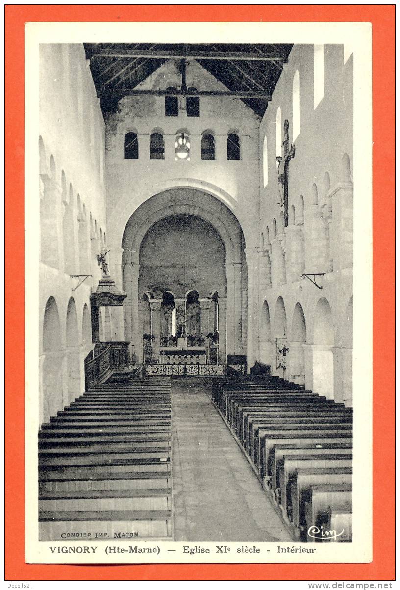 Dpt  52   Vignory  "  Eglise XI° Siecle - Interieur " - Vignory