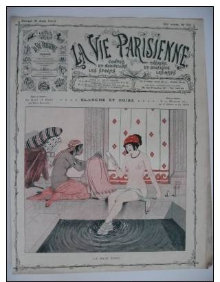 1912  Dessin De  KHUN-REGNIER      -   Bain Turc   -  Grande Page Illustrée De LA VIE PARISIENNE - Dessins