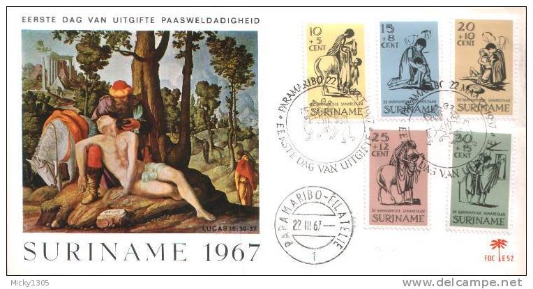 Suriname - Mi-Nr 514/518 FDC (s015) - Pâques